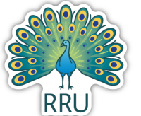 RRU Peacock Sticker